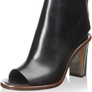 Celine Black Leather Bootie